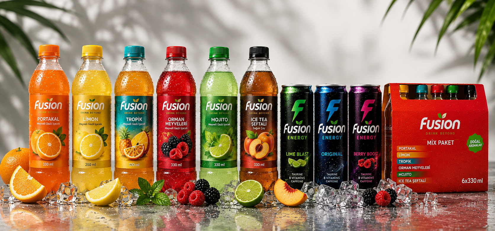Fusion içecek marka ve ambalaj tasarımı